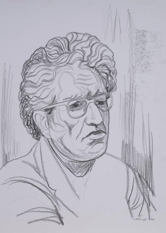 Geoffrey Rush in the role of Giacometti