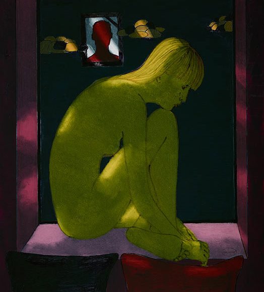 Grief under the Moon – widow from Russia